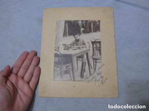 Militaria: Antigua fotografia de militar de caballeria de 1904, original.